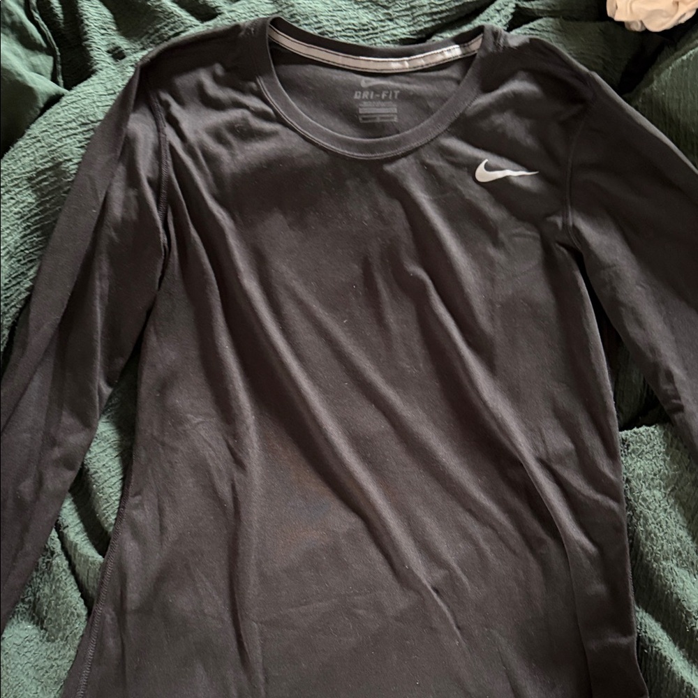 Nike Dri-FIT Black Long Sleeve Top